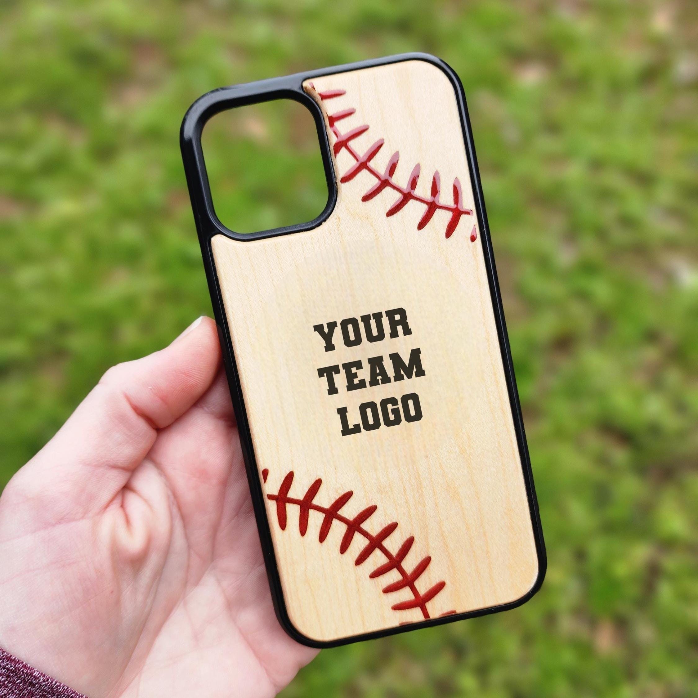 Baseball Phone Case iPhone 12 13 14 15 Plus Mini Pro Max Logo