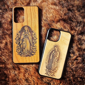 Virgin Mary Phone Case Lady Guadalupe iPhone SE 6 7 8 X XR 11 Pro Max Plus Catholic Virgin Mary iPhone