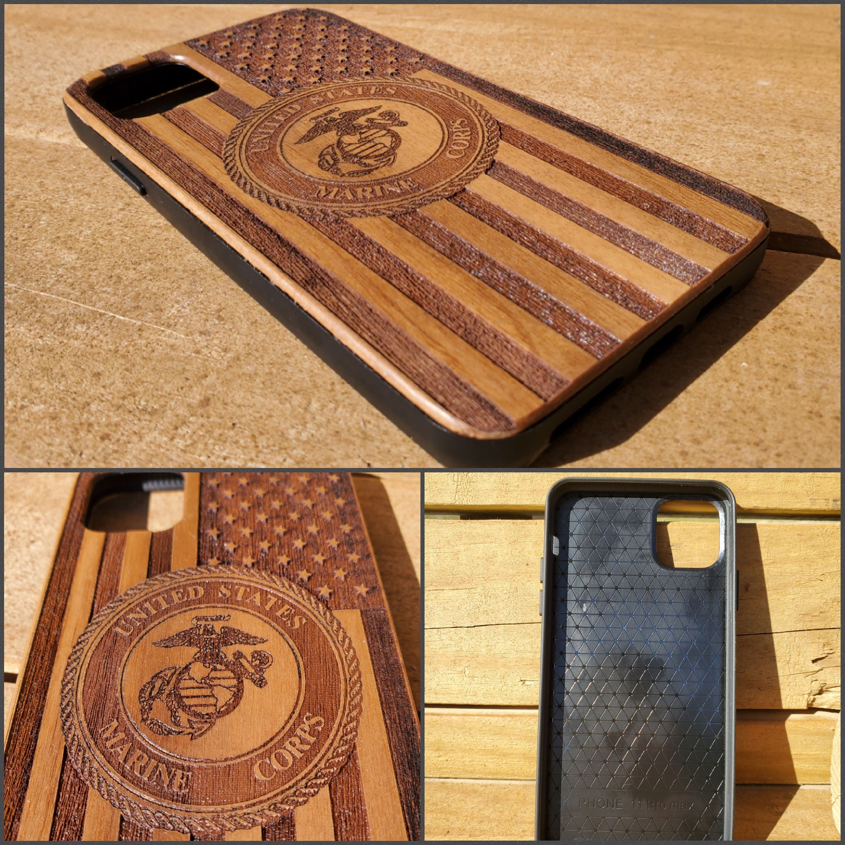 Engraved Wood Phone Case Apple iPhone 12 11 X XS XR 6 7 Etsy