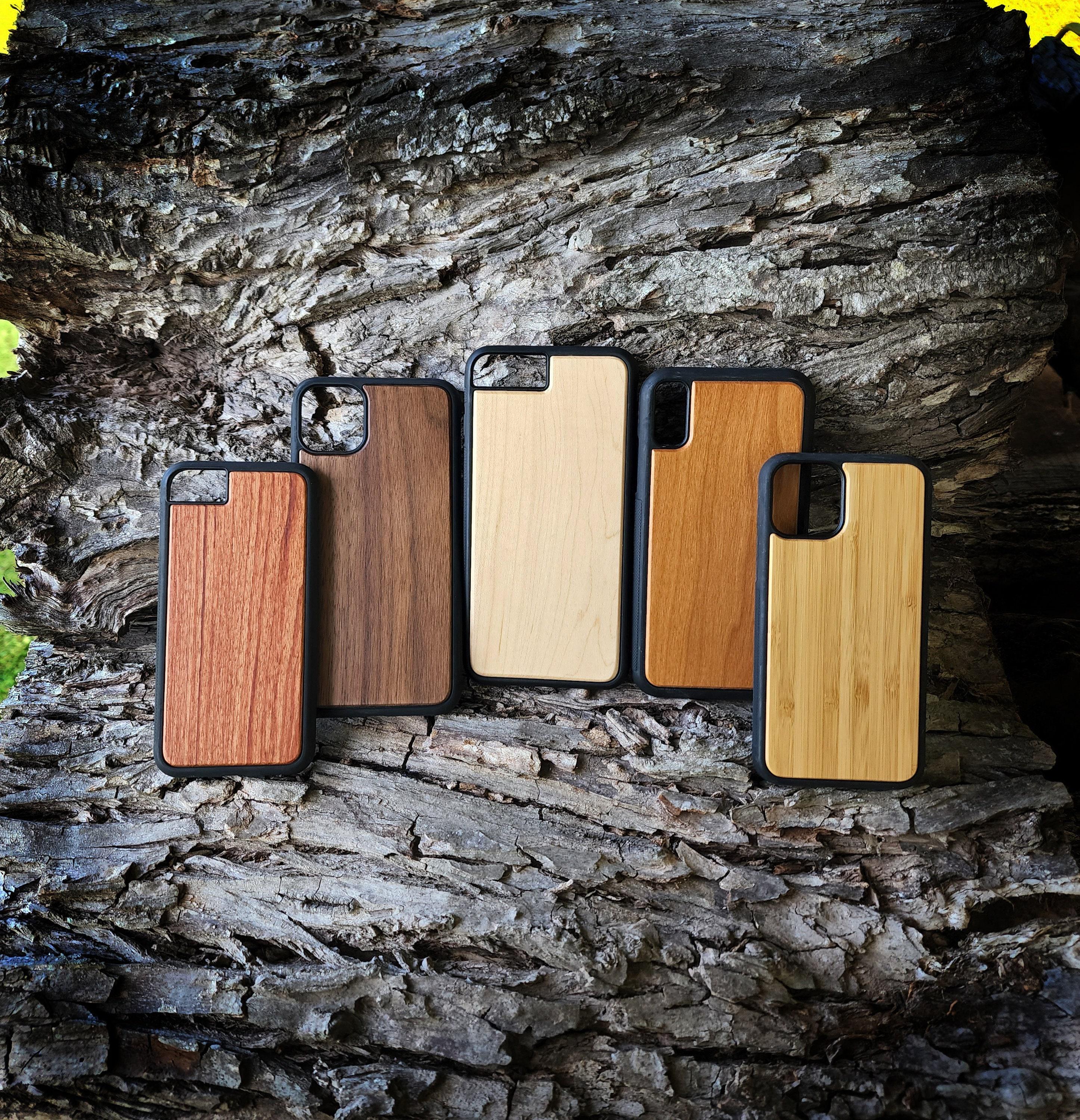 Real Wood Phone Case iPhone SE 6 7 8 X XR 11 Pro Max Plus + For Engraving Wood Burning Pyrography