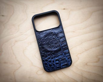 Leather Alligator Pattern iPhone Gator Embossed iPhone Case Leather Gator