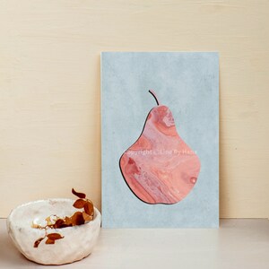 Abstract wall Art, Pear Wall Art, Kitchen Wall Decor, Fruit Print, Food art, Pear Printable, Kitchen Printable, Kitchen Print, Digital Print