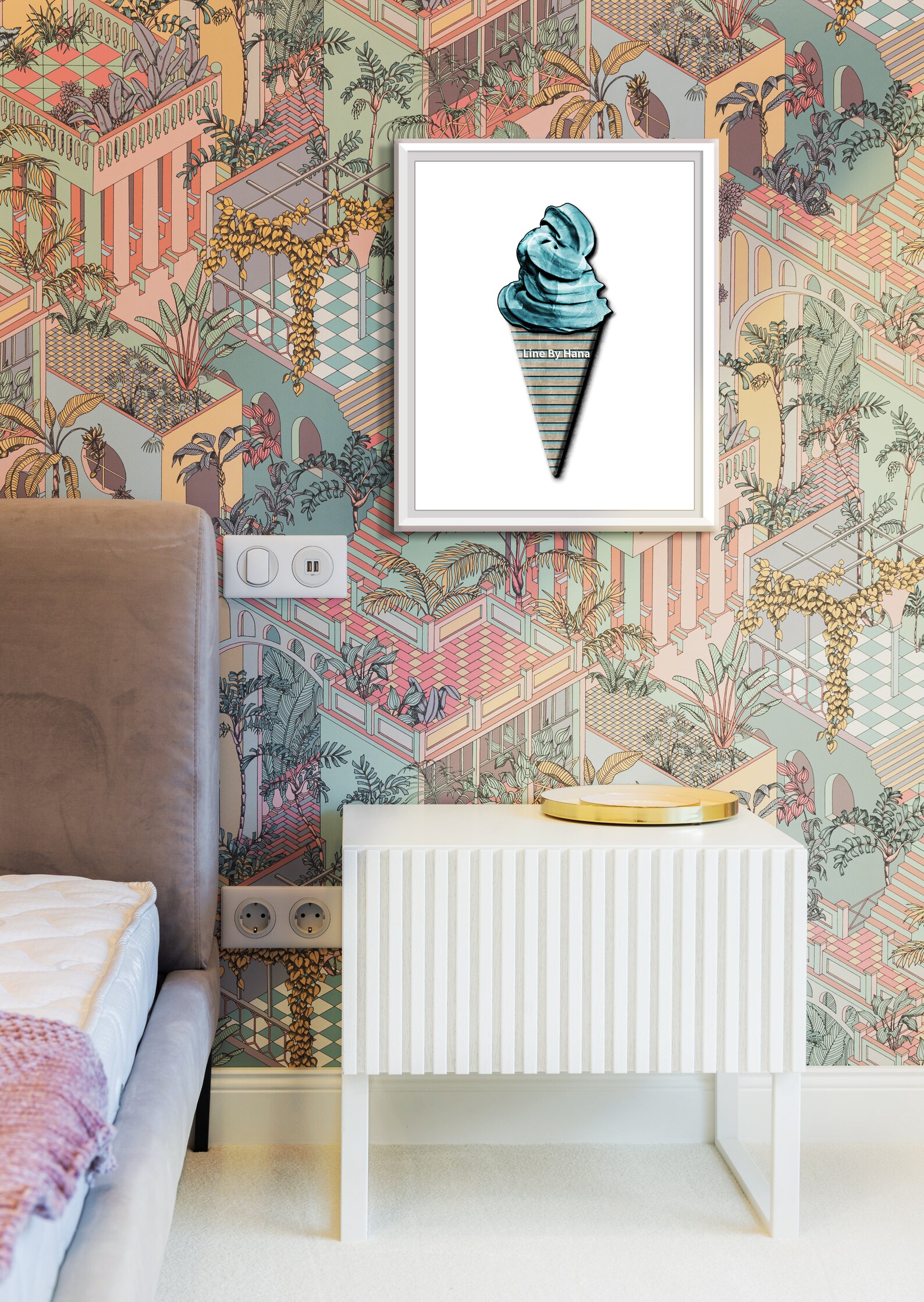 Ice Cream Cone Print Ice Cream Wall Art PRINTABLE Art Pop Etsy UK