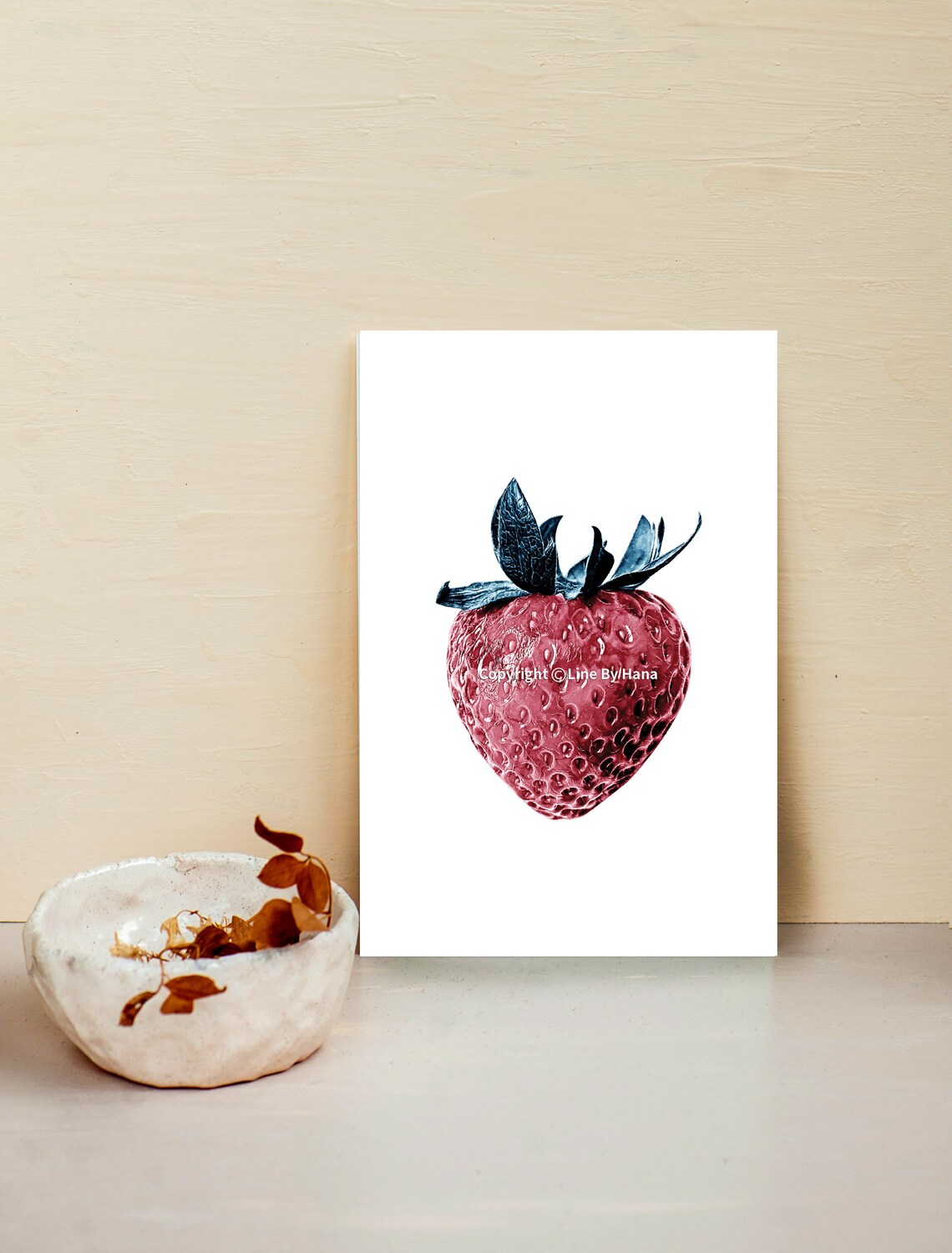 Strawberry Wall Art Strawberries Print Fruit Wall Art Etsy