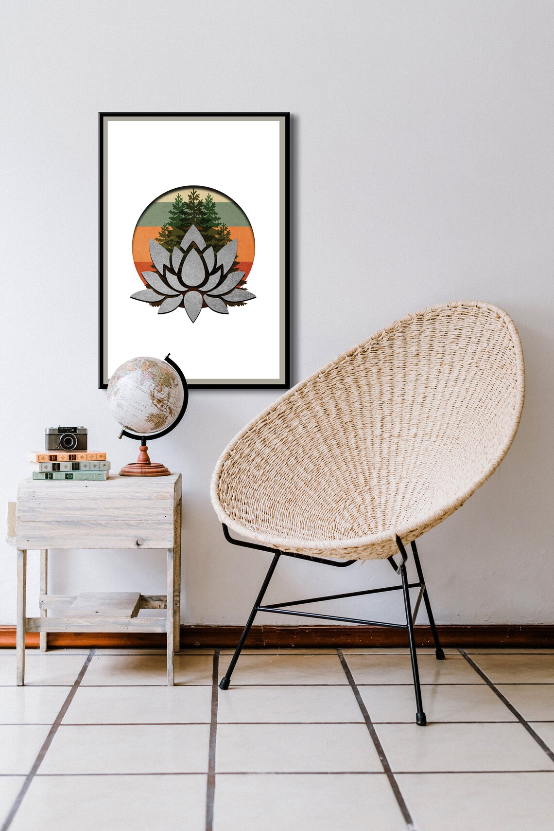 Lotus Flower Art Print Digital Download Wall Art Lotus - Etsy