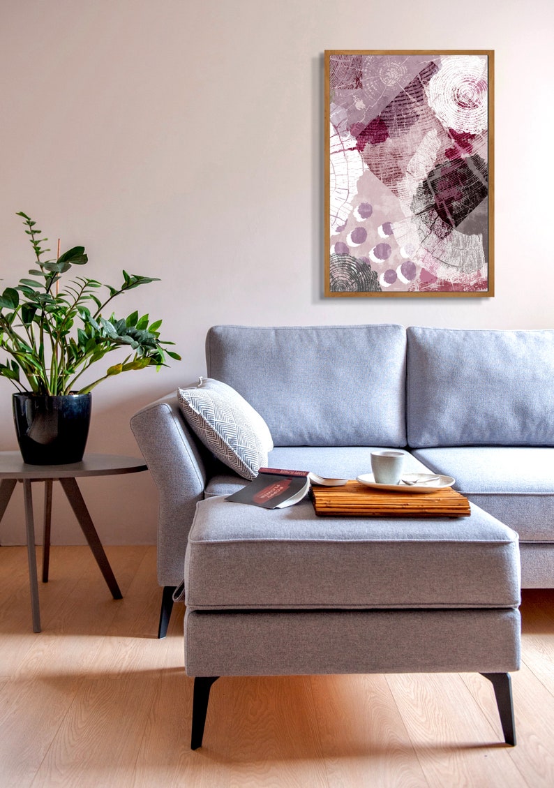 Tree Wall Art Print, Set of 3, Tree Wall Print, Instant Download Wall