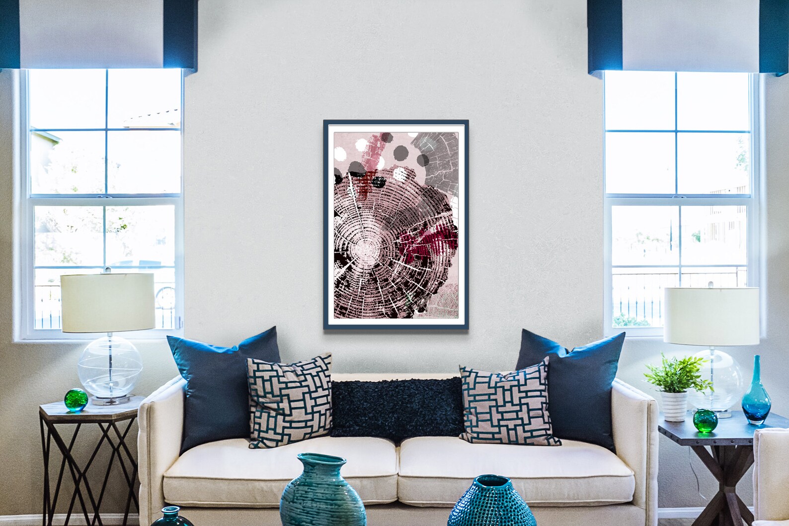 Tree Wall Art Print, Set of 3, Tree Wall Print, Instant Download Wall