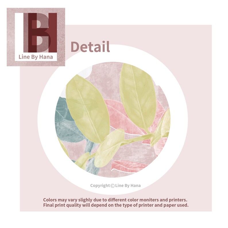 Botanical Print Set of 2 Large Printable Art Botanical Wall - Etsy