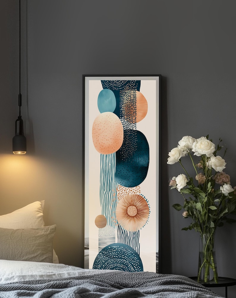 Boho Abstract Wall Art Prints, Boho Wall Decor, Set of 3 Prints ...