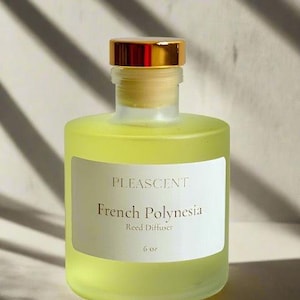 French Polynesia Reed Diffuser, Luscious Pineapples Opulent Reed Diffuser, Minimalist Natural Diffuser, Luxurious Fragrance Diffuser