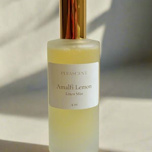 Amalfi Lemon Mist, Refreshing Home Fragrance Spray, 120ml Natural Eco-Friendly Organic Mist, Invigorating Scent of the Amalfi Coast