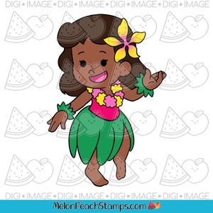 Digi Stamp, Digistamp, digitale Stempel, Hula-Mädchen-#2
