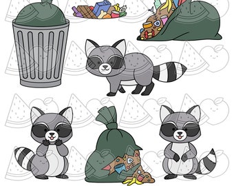 Digi Stamp, Digistamp, Digital Stamp, Trash Panda