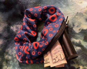 Phish Scrunchie with secret pocket