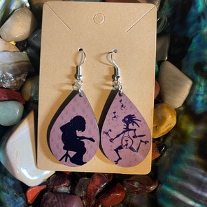 WSP double sided teardrop earrings