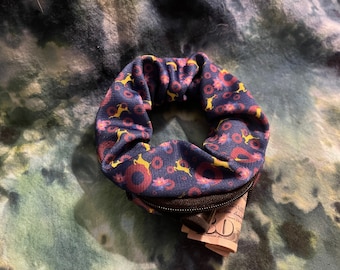 Phish Lotus Antelope Scrunchie with secret pocket