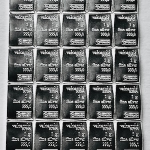 1-Ounce Silver (35-grams) - Premium Valcambi Swiss Bullion Pure 999 Fine Silver - Investor and Prepper Fractional Silver