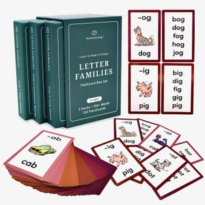 750 Palavras Fonéticas | Aprenda a Ler do Jardim de Infância à 1ª Série | 5 a 8 Anos | Vogais Curtas/Longas, Combinações de Consoantes | Brainstrong Premium 3 Box Set - 150 Cartões