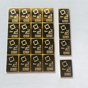 1-Gram 24k GOLD - Valcambi Swiss Bullion .9999 Fine - Investor Grade Pure 24K Gold