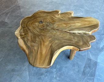 Massivholz Tisch Suar Holz Couchtisch 120x100 cm