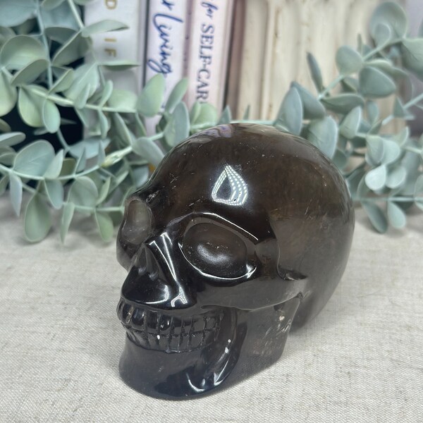 Smokey Quartz Skull 165