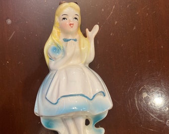Disney 1960 Alice in Wonderland Ceramic Figurine made in Japan