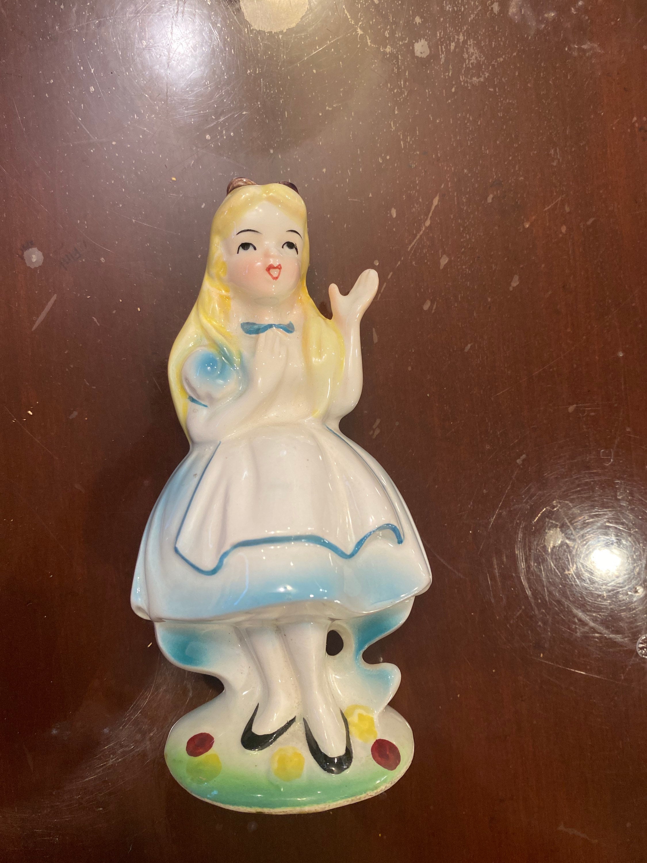 Disney 1960 Alice in Wonderland Ceramic Figurine Made in