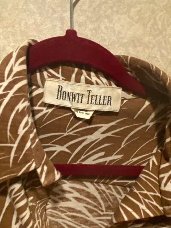Vintage Bonwit Teller top blouse size small - image 4