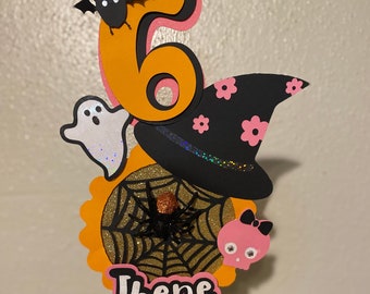 Halloween Cake Topper Birthday | Personalized Custom Cake Topper | Halloween Party | Customized Cake Decoration