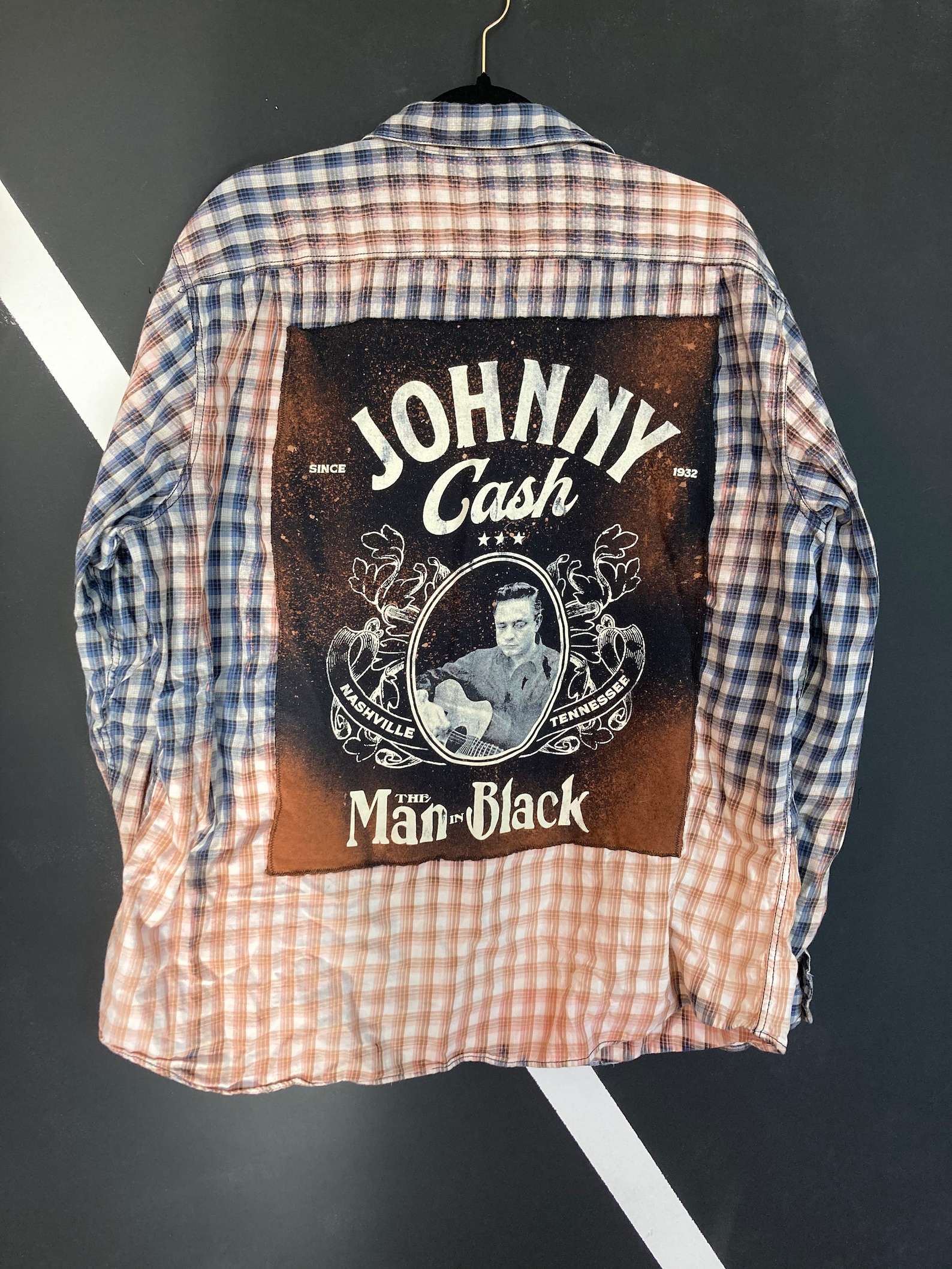 bleached johnny cash shirt