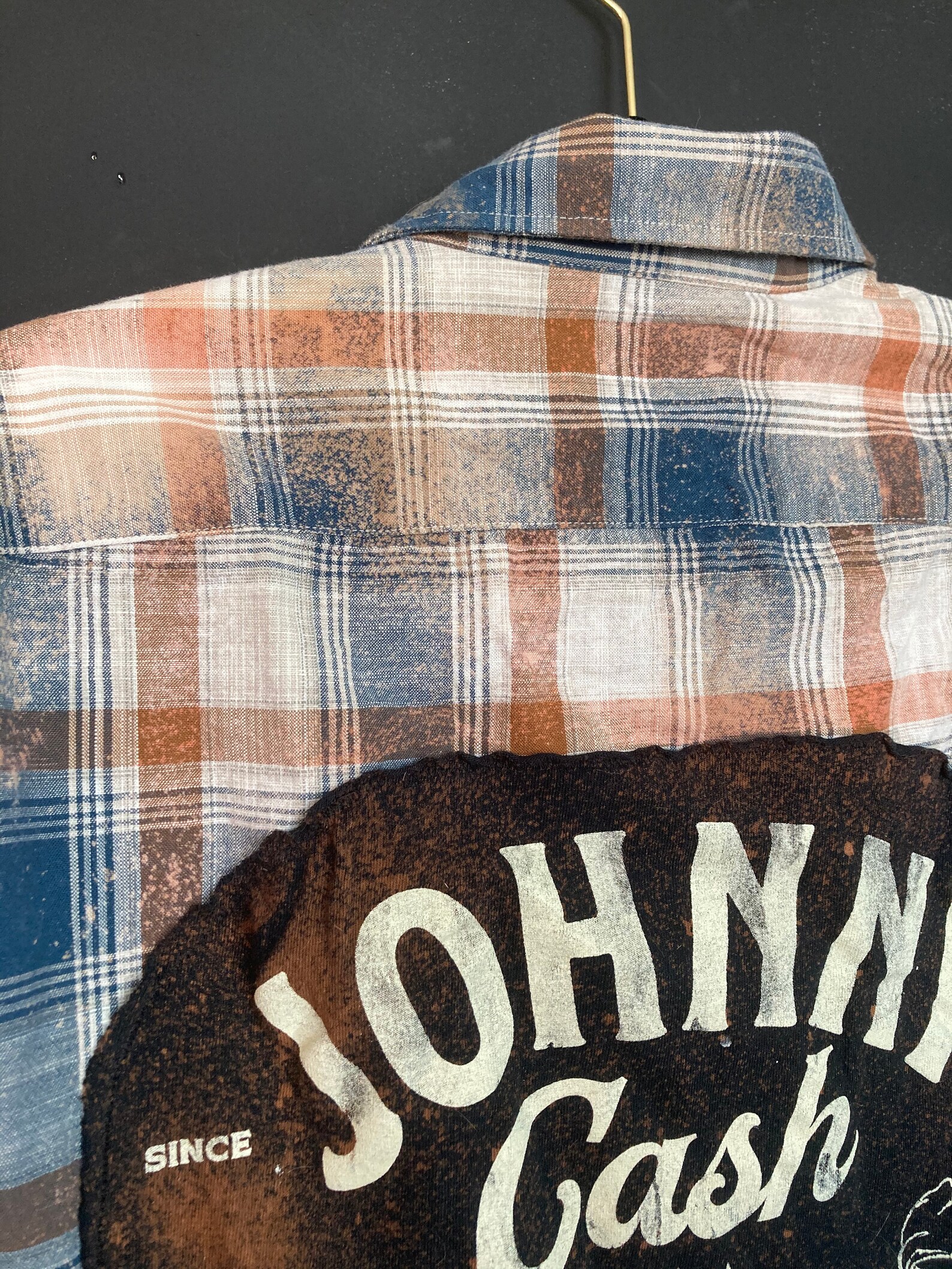 bleached johnny cash shirt