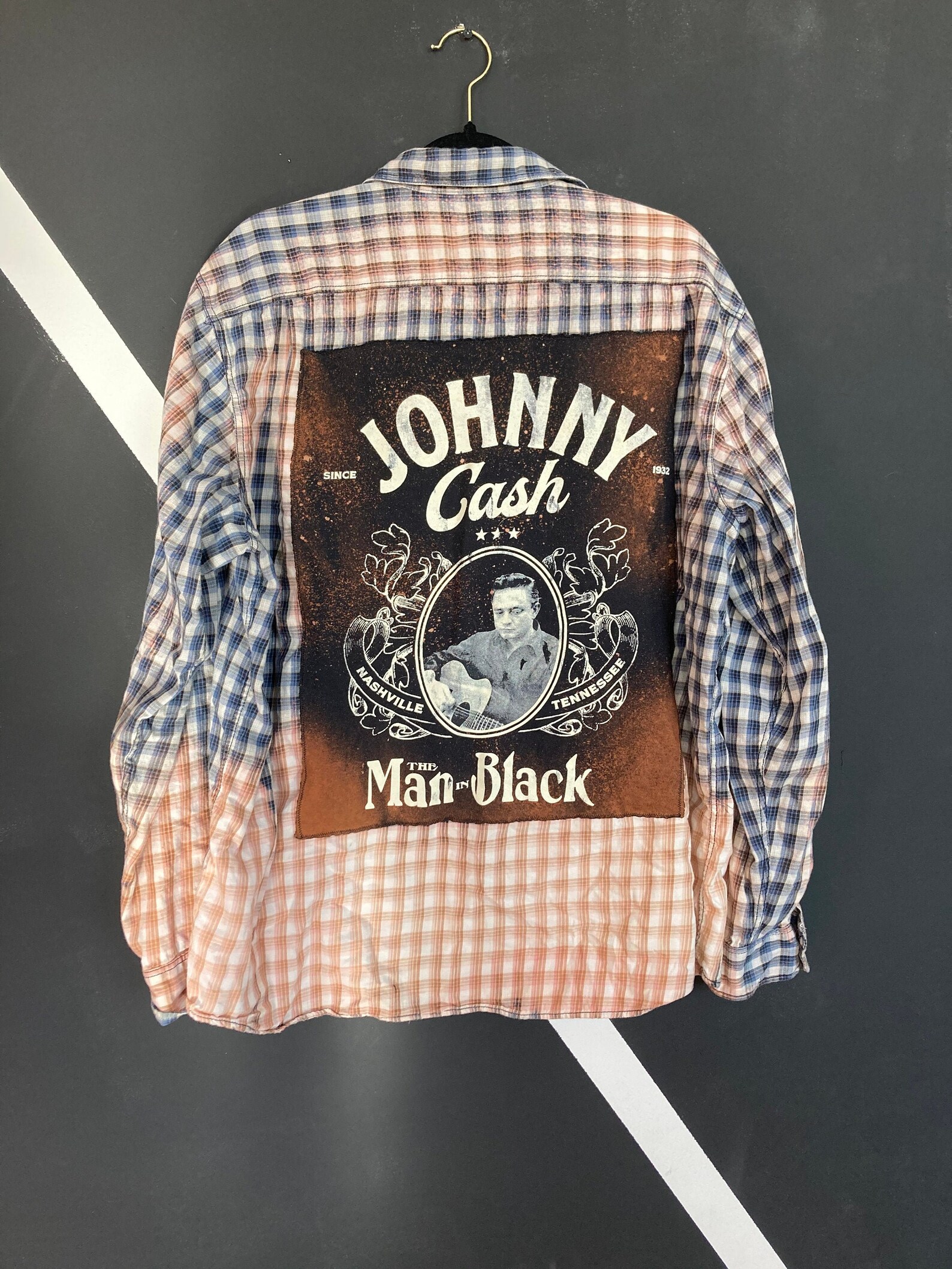 bleached johnny cash shirt
