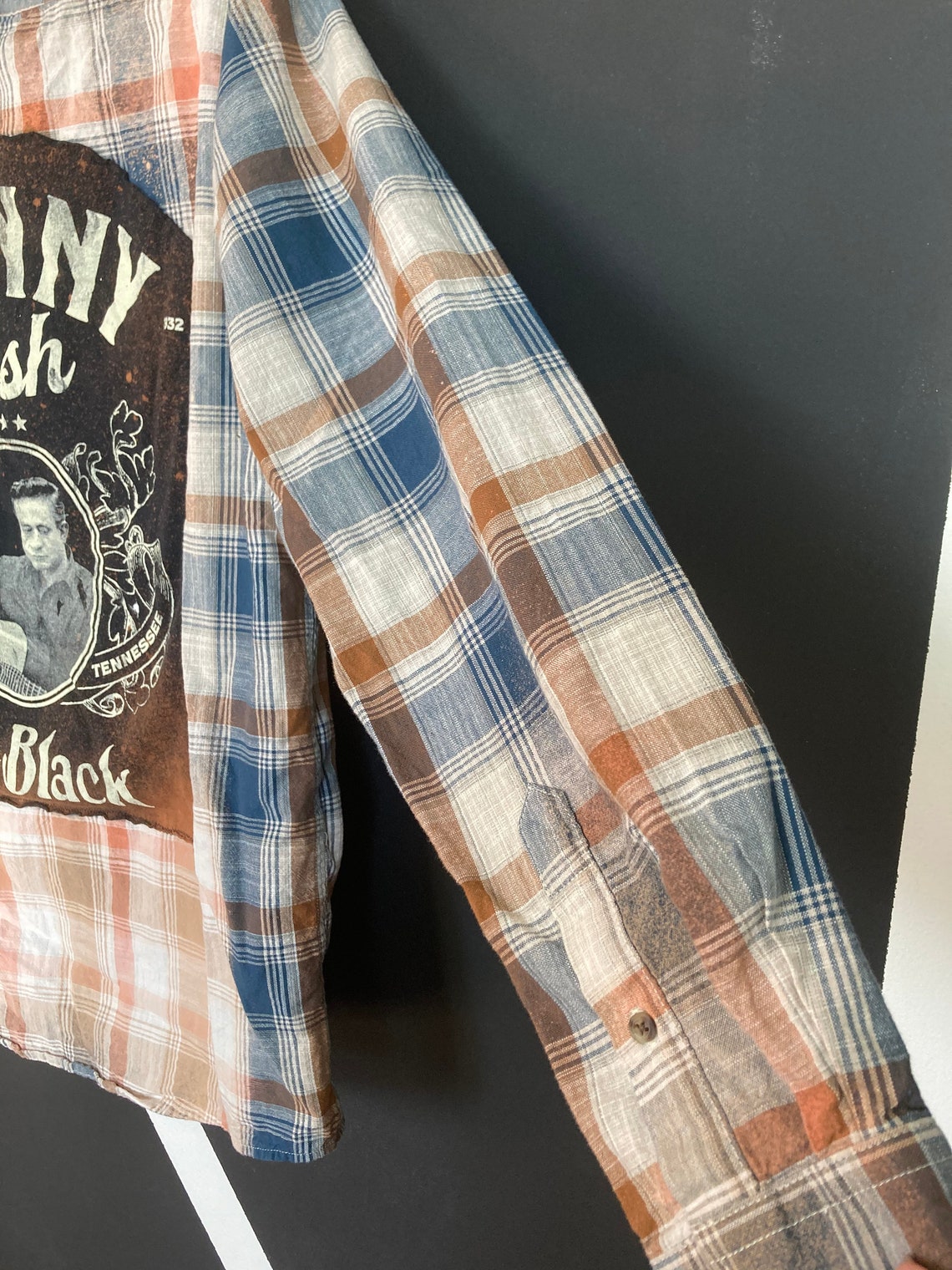 bleached johnny cash shirt