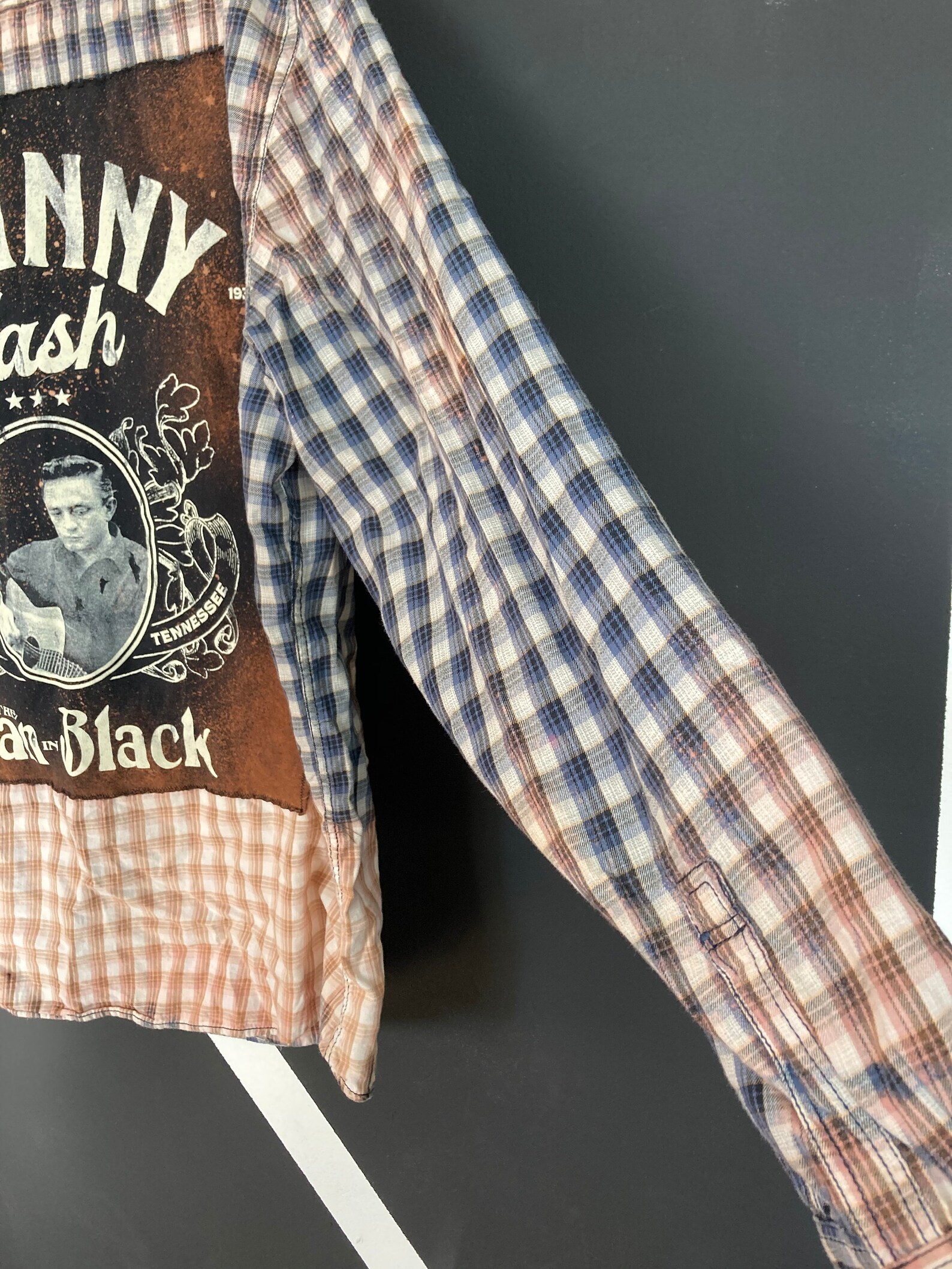 bleached johnny cash shirt