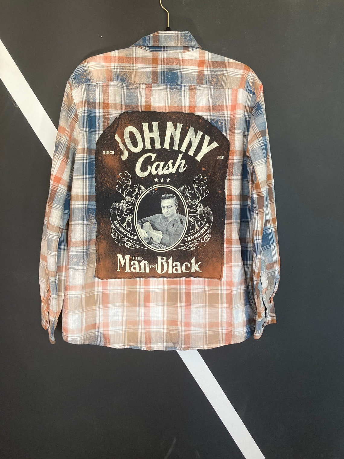 bleached johnny cash shirt