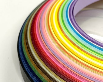 5mm and 10mm wide 100 quilling paper strips in caramel brown 3mm