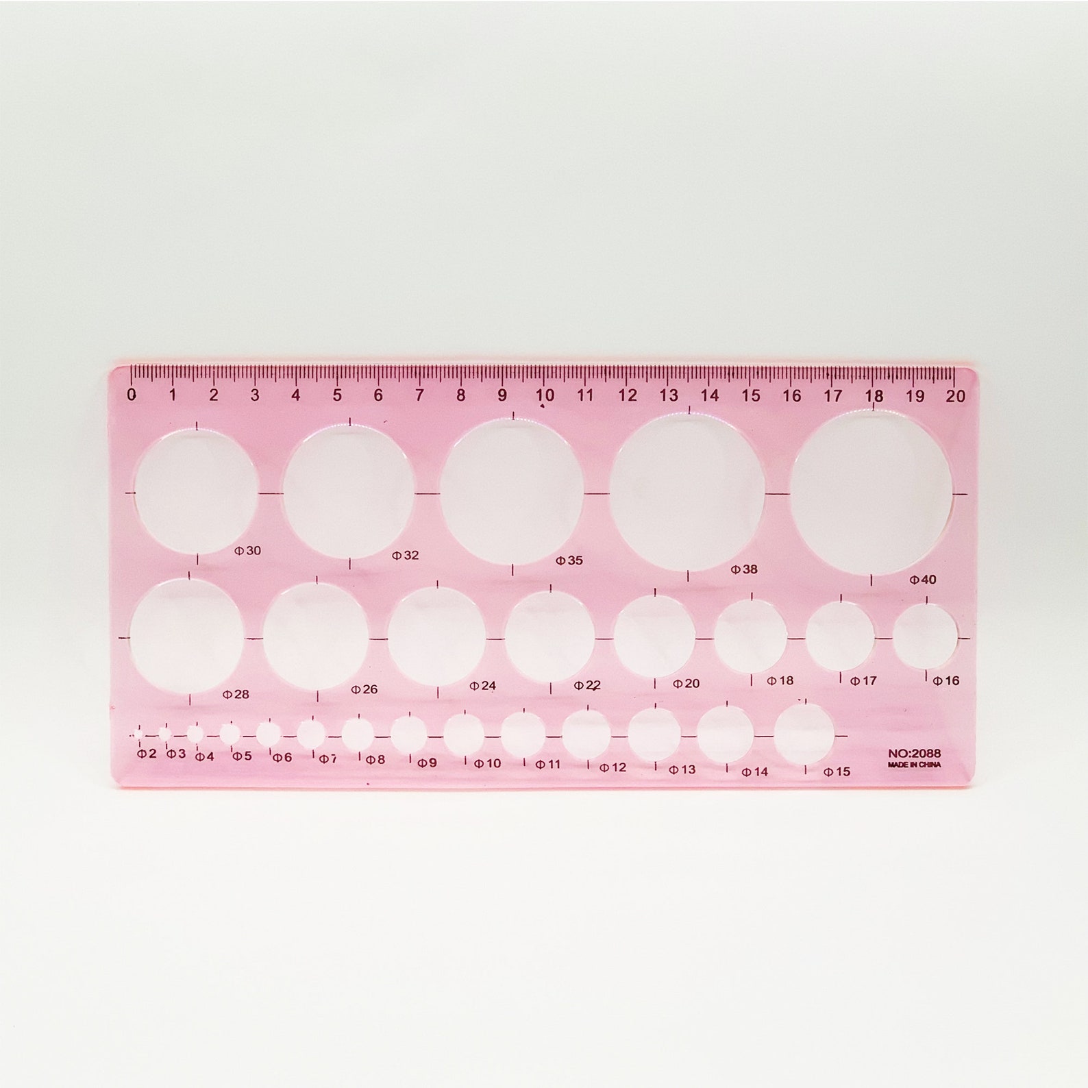 Quilling Ruler Template Circle Size Origami Paper Quilled Diy Etsy