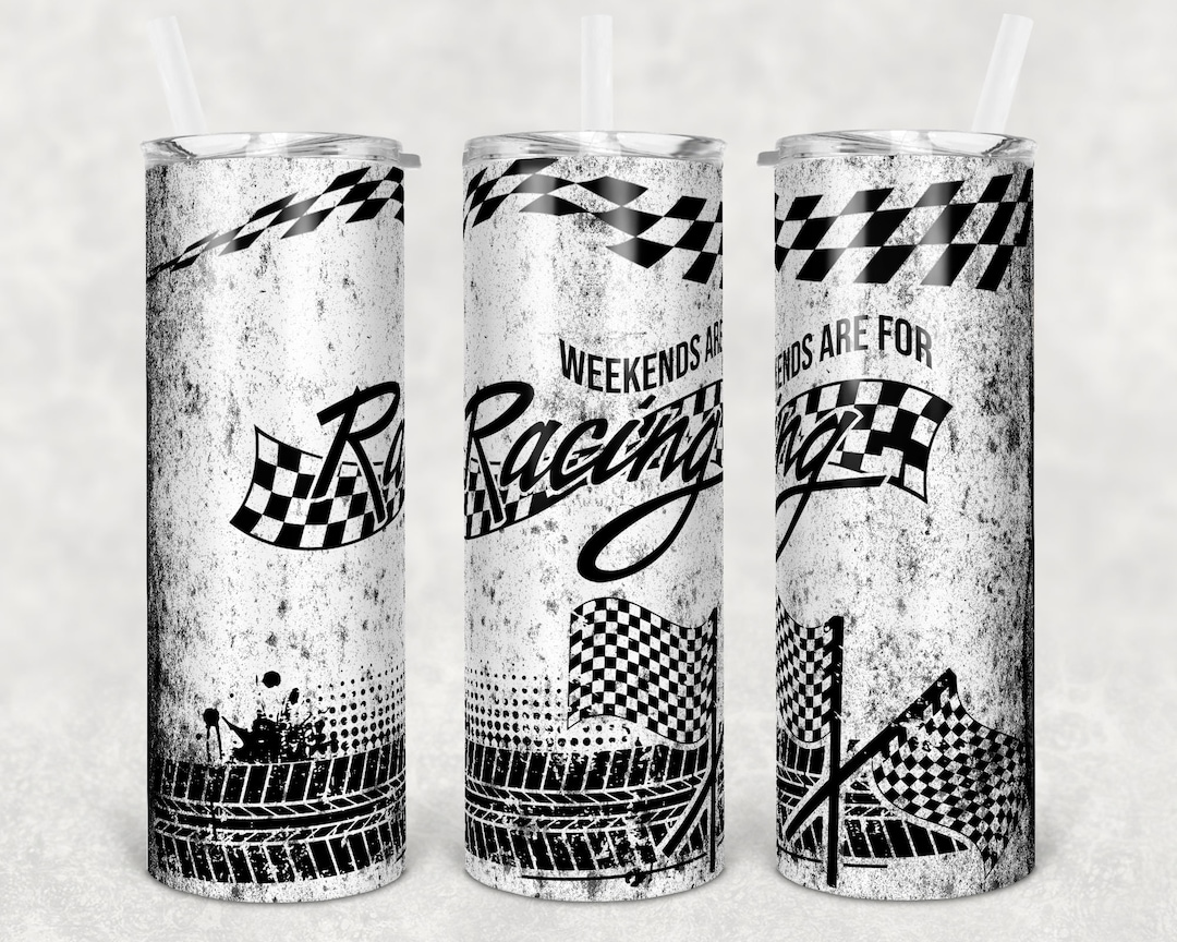 Shell Racing Tumbler Weekends Are for Racing 20oz Tumbler, Travel Mug With Straw, Stainless ...