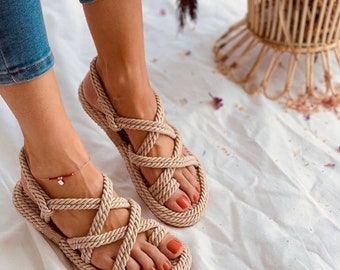 New style women Rope Sandal ,summer sandals ,Handmade cloth shoes,Cool hand women straw sandals