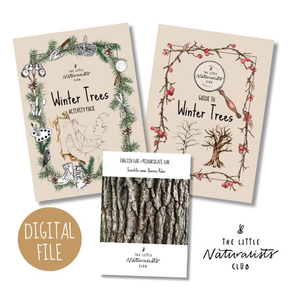 Complete Winter Trees unit study, Montessori materials, Winter unit study, Winter Activity,