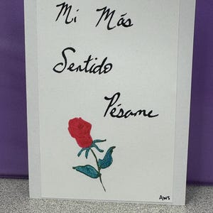 Sympathie, en espagnol. Mi Mas Sentido Pesame