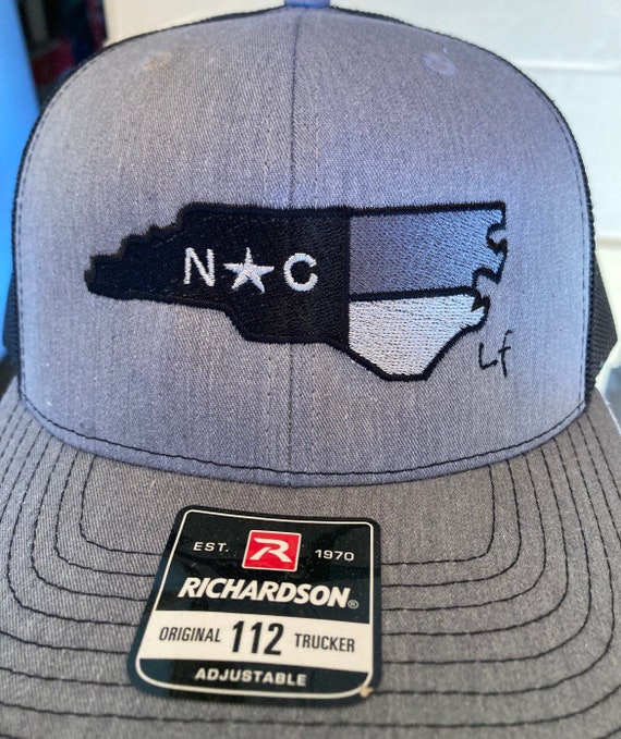 North Carolina State Trucker Hat Fishing Hat Hunting Hat Local