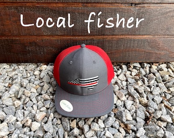 North Carolina Fire Flag State Trucker Hat Local Fisher Richardson Hat Snapback