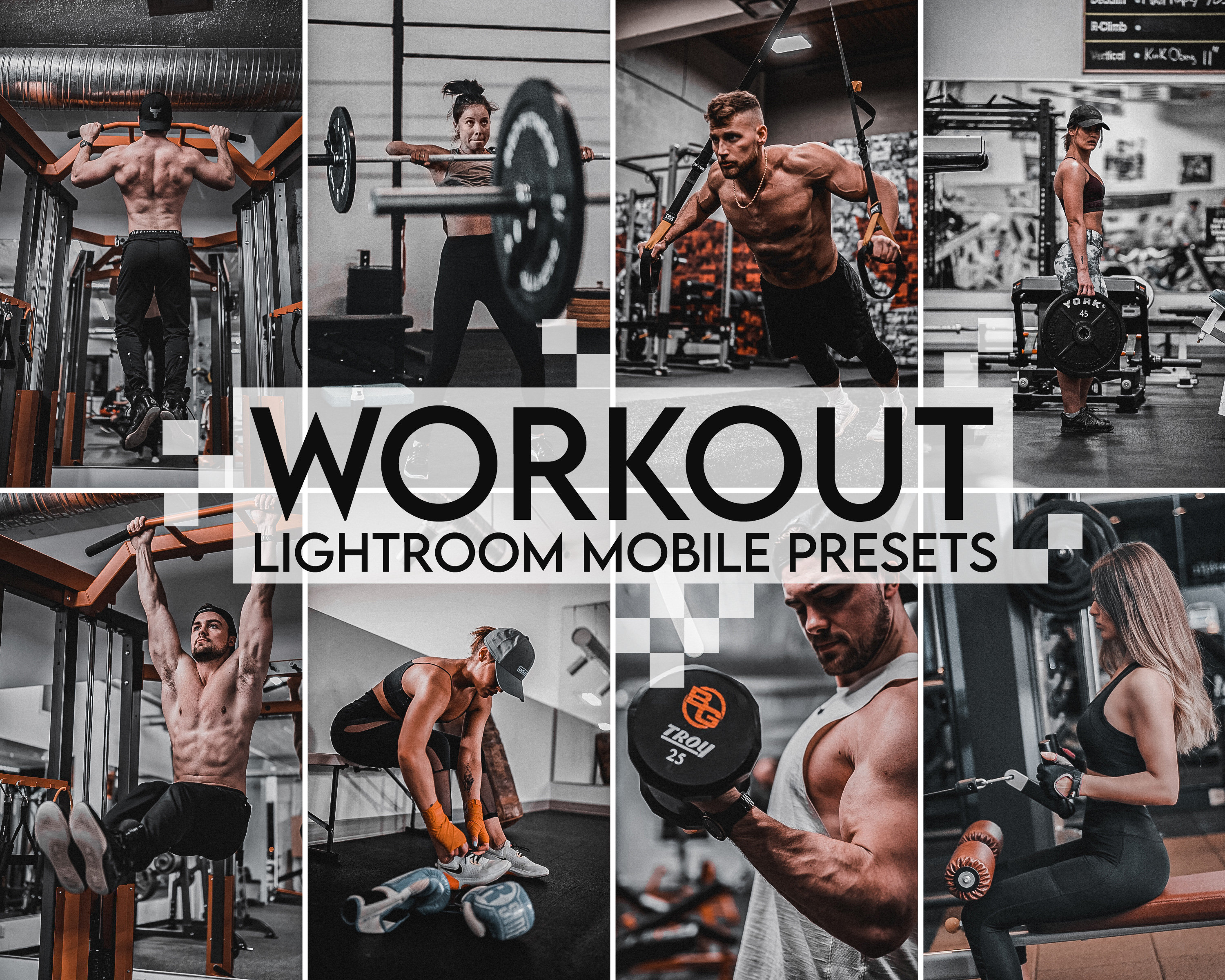 Gym Sports Lifestyle Preset Instagram Blogger photo filter bodybuilding photography 12 Mobile Lightroom Presets Fitness Pro Workout theme