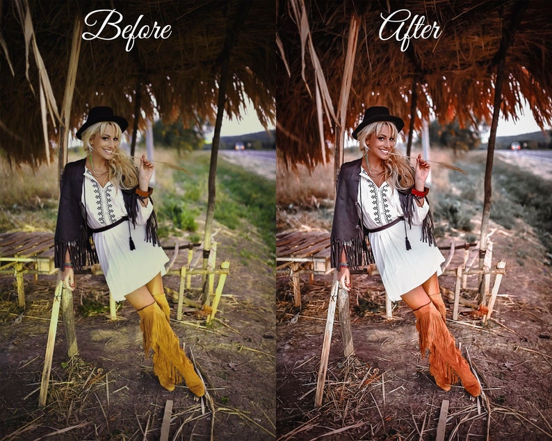 5 Lightroom Presets Mobile WESTERN Brown Warm Rustic Etsy