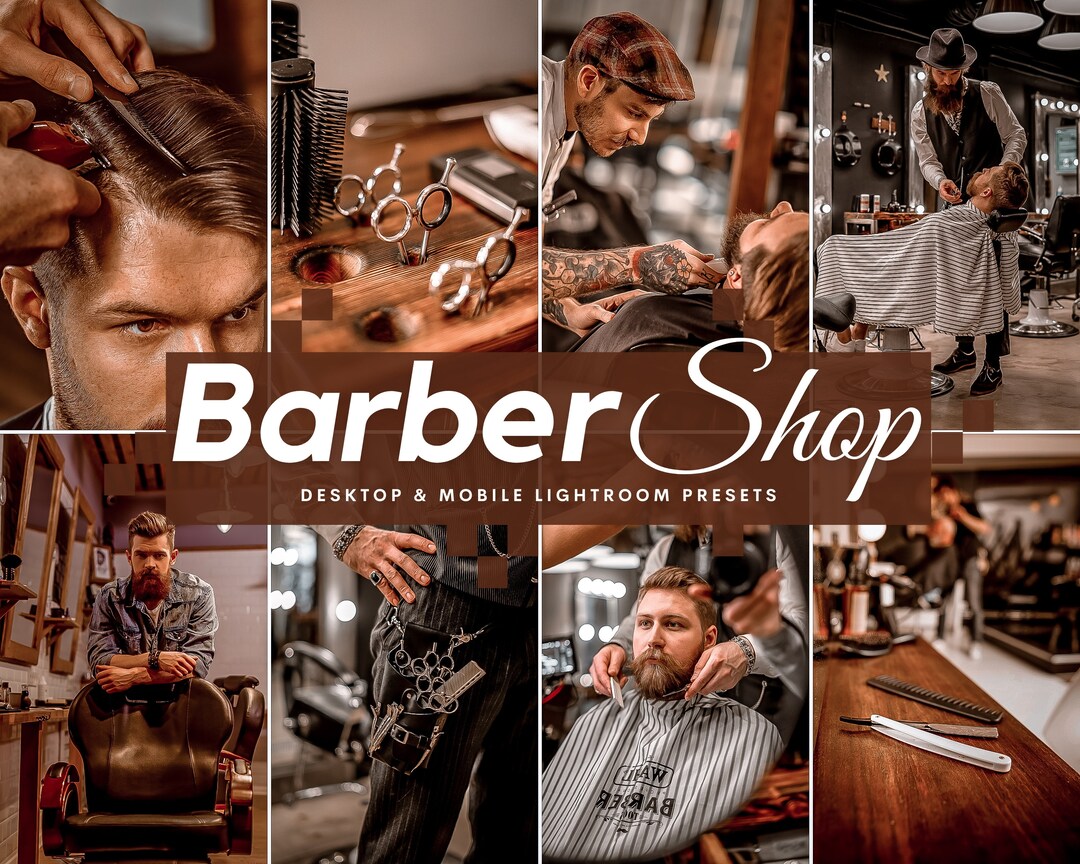 5 BARBER SHOP Lightroom Presets Mobile and Desktop Presets Etsy