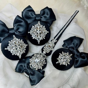 13pcs set of Christmas tree ornaments with gorgeous topper, handmade shiny Christmas tree balls, rhinestone baubles and topper