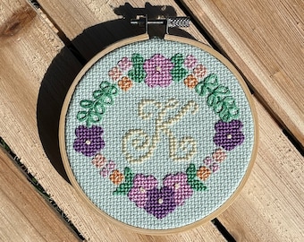 Initial Cross Stitch Kit