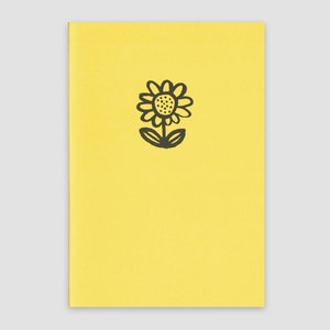 Notizbuch A5 "Das Einfache" - Sonnenblume