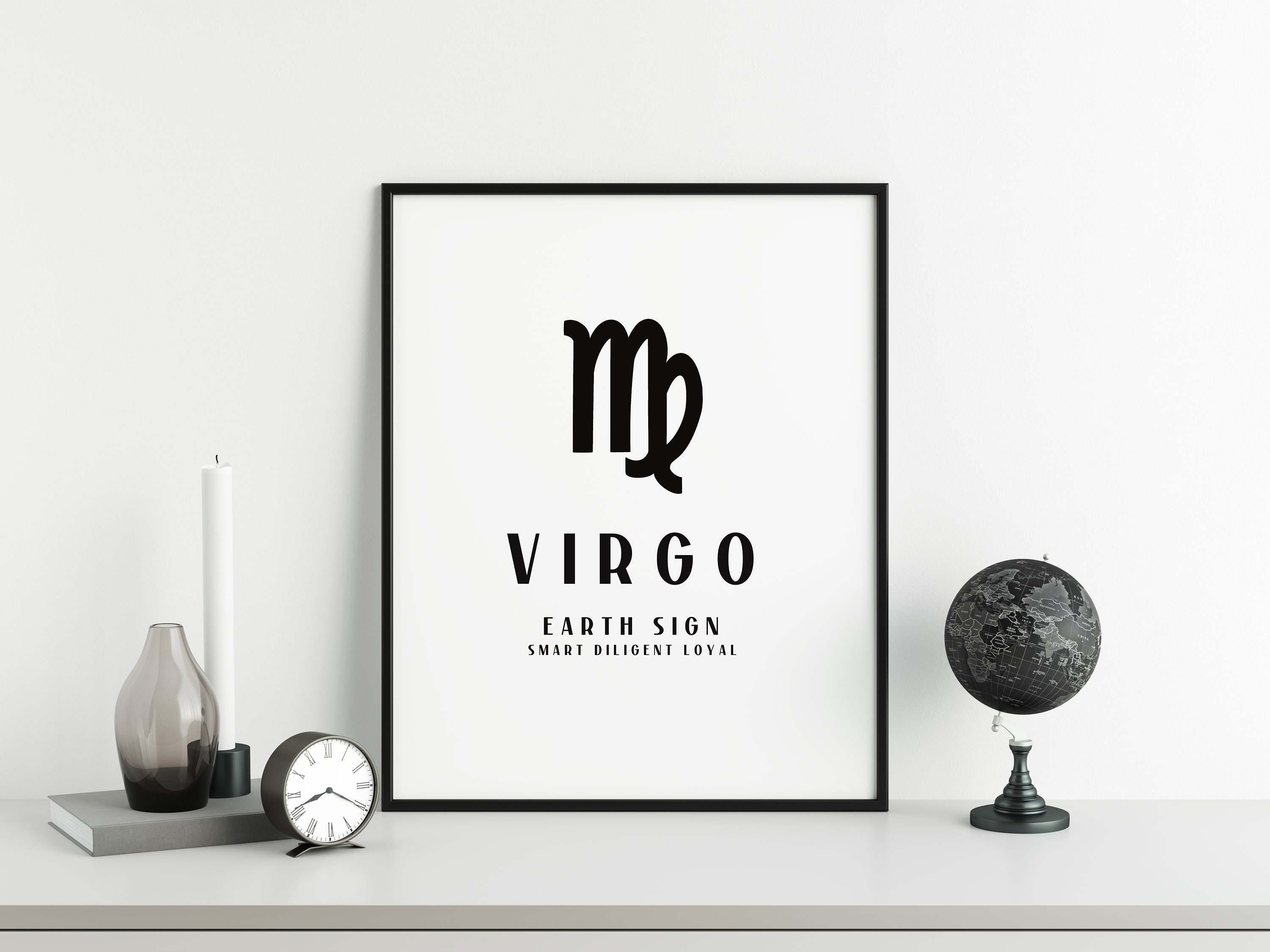 Virgo Sign Minimalist Astrology Print Positive Astrology | Etsy